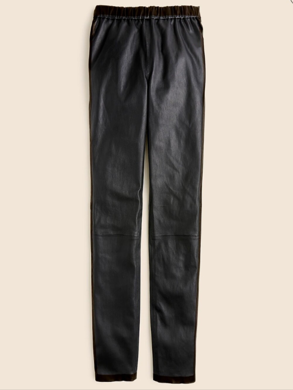 J .Crew Collection Leather Leggings - Picture 2 of 8